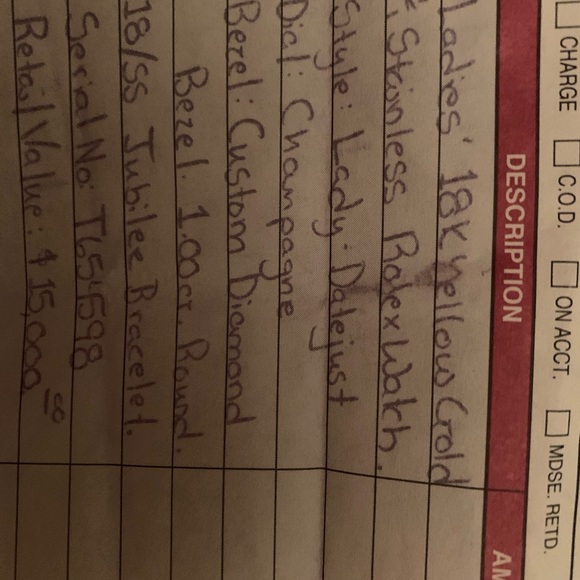 Ladies Rolex Datejust. Great condition - Picture 8 of 9